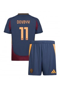 AS Roma Artem Dovbyk #11 Jalkapallovaatteet Lasten Kolmas peliasu 2024-25 Lyhythihainen (+ Lyhyet housut)